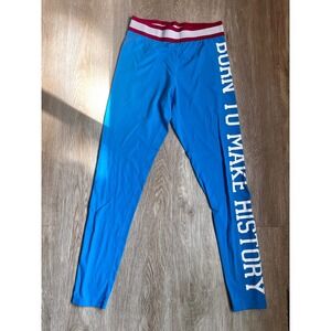 Yuri on Ice Crunchyroll Born to Make History Blue‎ Leggings Cosplay Womens S